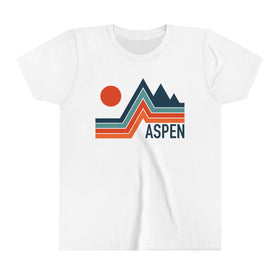 Aspen, Colorado Youth Shirt - Retro Mountain Aspen Kid's T-Shirt