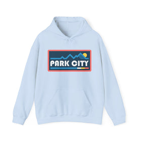Buy light-blue Park City, Utah Hoodie - Unisex Sun Park City Hoodie Graphic Sweatshirt