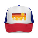 Tampa, Florida Retro Sun Trucker Hat - Vintage Style Tampa Cap-1