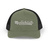 Massachusetts Snapback Trucker Cap - Embroidered Massachusetts Hat