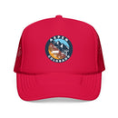 Aspen Colorado Retro Ski Lift Mountain Foam Trucker Hat-5