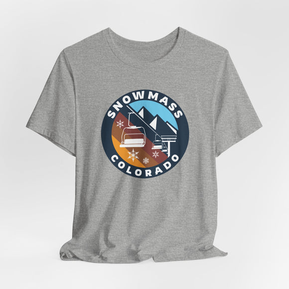 Snowmass, Colorado T Shirt - Retro Ski Lift Tee