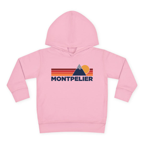 Montpelier, Vermont Toddler Hoodie - Unisex Mountain Montpelier Pullover Sweatshirt, Kids Hooded Jumper, Vermont Souvenir