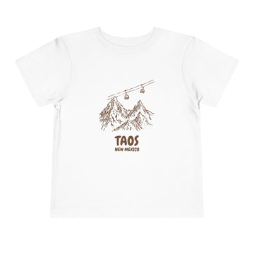 Taos, New Mexico Toddler T-Shirt — Vintage Gondola Ski Mountain Tee - 0