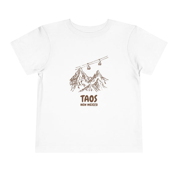 Taos, New Mexico Toddler T-Shirt — Vintage Gondola Ski Mountain Tee
