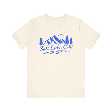 Buy natural Salt Lake City, Utah T-Shirt - Retro Mountain Unisex Salt Lake City Shirt