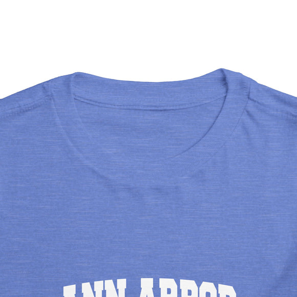Ann Arbor, Michigan Toddler Graphic Tee - Kids Ann Arbor Vacation T-Shirt