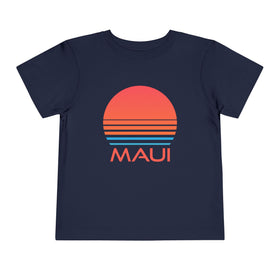 Maui, Hawaii Toddler T-Shirt - Retro 80s Toddler Maui Shirt