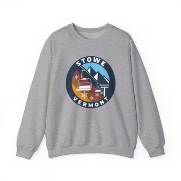 Buy sport-grey Stowe, Vermont Sweatshirt - Ski Lift Stowe Crewneck Sweatshirt