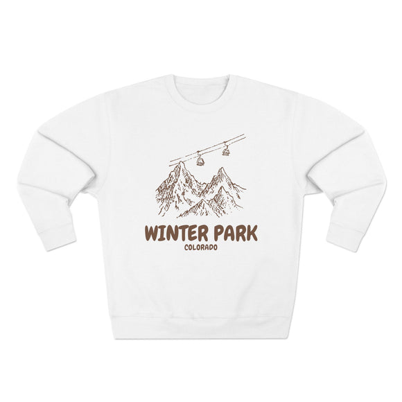Premium Winter Park, Colorado Gondola Ski Mountain Sweatshirt