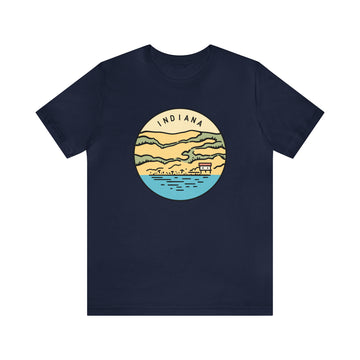 Buy navy Indiana T-Shirt - Unisex Indiana Shirt