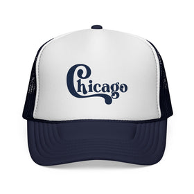 Chicago, Illinois Retro Style Trucker Hat - 0
