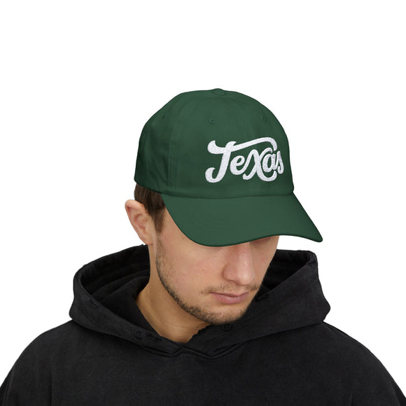 Texas Dad Hat - Embroidered Texas Classic Dad Cap