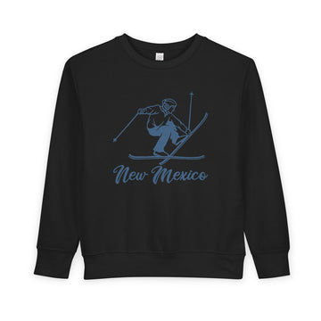 Buy black New Mexico Toddler Sweatshirt - Vintage Ski New Mexico Toddler Crewneck Sweatshirt