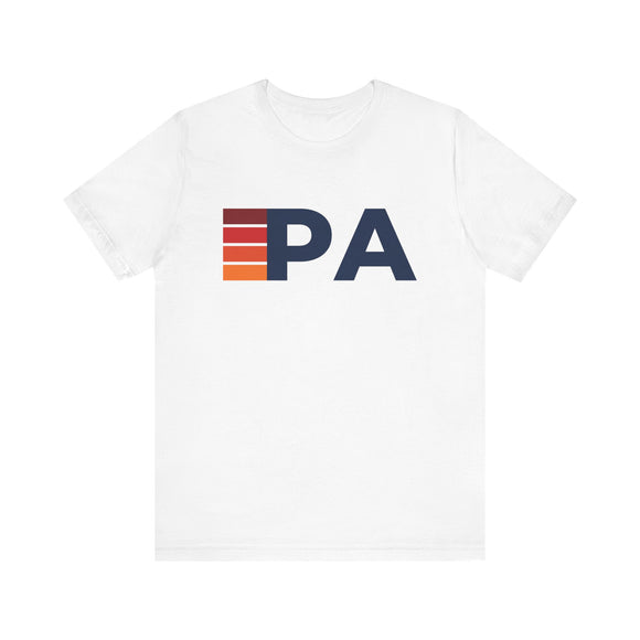 Pennsylvania Retro Stripes T-Shirt | Pennsylvania State Tee