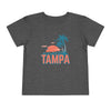 Tampa, Florida Toddler T-Shirt - Retro Palm Tree Toddler Tampa Shirt