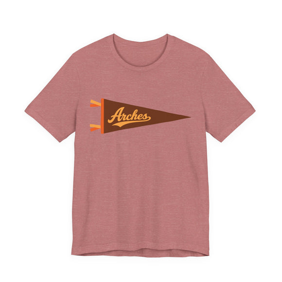 Arches National Park Pennant T-Shirt — Vintage Camp Flag Tee