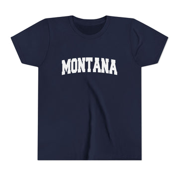 Buy navy Montana Youth Graphic Tee - Kids T Shirt