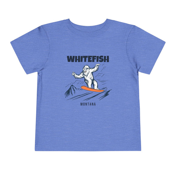 Whitefish, Montana Yeti Snowboard Toddler Tee