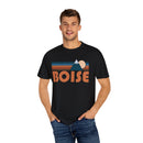 Boise, Idaho Graphic Tee, Comfort Colors Retro Unisex Boise T shirt, Mountain Adventure Shirt-28