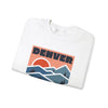 Denver, Colorado Sweatshirt Retro Mountains, Denver Unisex Graphic Crewneck