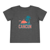 Cancun, Mexico Toddler T-Shirt - Retro Palm Tree Toddler Cancun Shirt