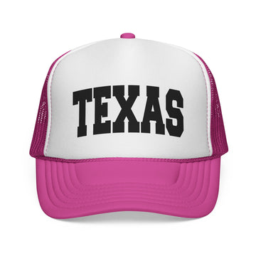 Buy pink Texas Retro Collegiate Style Trucker Hat