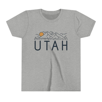 Buy athletic-heather Utah Youth T-Shirt - Unisex Kids Utah Shirt