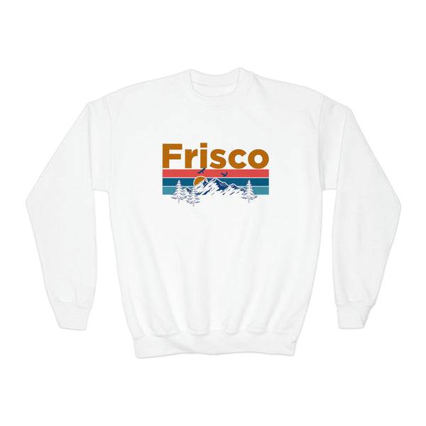 Frisco, Colorado Youth Sweatshirt - Unisex Kid's Frisco Crewneck Sweatshirt