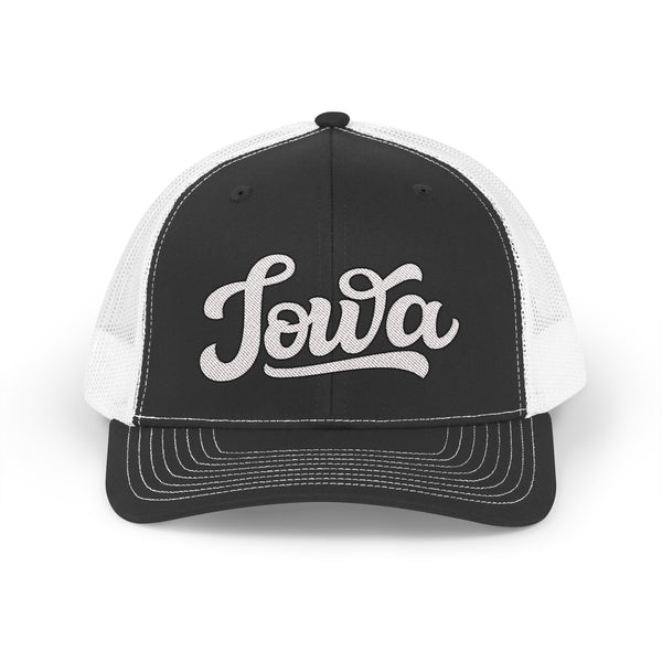 Iowa Snapback Trucker Cap - Embroidered Iowa Hat