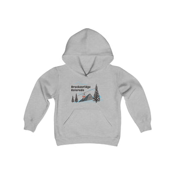Buy sport-grey Retro Breckenridge, Colorado Youth Hoodie - Mountain Breckenridge, Colorado Kids Sweatshirt, Cute Breckenridge, Colorado Children's Pullover