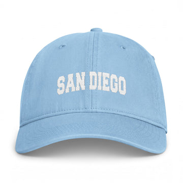 Buy hydrangea San Diego, California Washed Baseball Cap - Vintage Coastal Comfort Colors