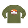 Jackson Hole, Wyoming Mens Base Long-sleeve Tee - Retro Ombre Heavy Weight Long Sleeve T-shirt