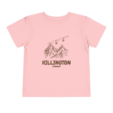 Buy pink Killington, Vermont Toddler T-Shirt — Vintage Gondola Ski Mountain Tee