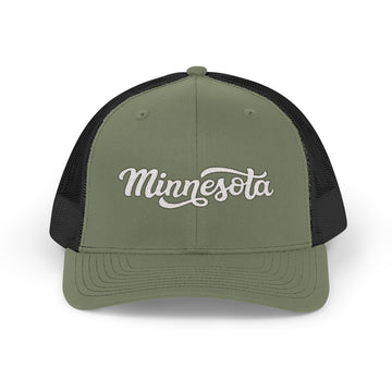 Buy loden-black Minnesota Snapback Trucker Cap - Embroidered Minnesota Hat