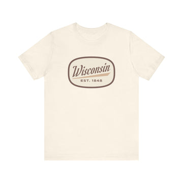 Buy natural Wisconsin T-Shirt - Retro Unisex Wisconsin Shirt