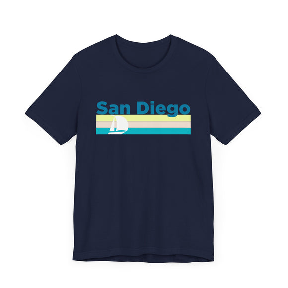 San Diego, California T Shirt - Sailboat Graphic Tee