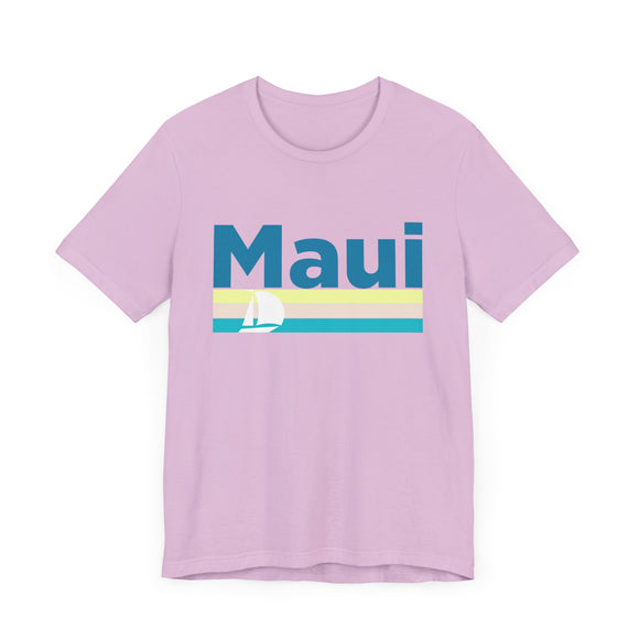 Maui, Hawaii T Shirt - Sailboat Graphic Tee