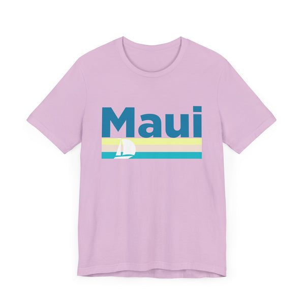 Maui, Hawaii T Shirt - Sailboat Graphic Tee