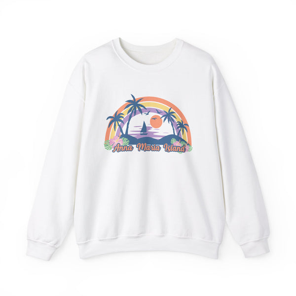 Anna Maria Island, Florida Sweatshirt - Unisex Retro Beach Crewneck Anna Maria Island Sweatshirt