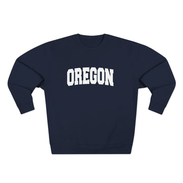 Buy navy Premium Oregon Retro Graphic Sweatshirt