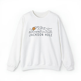 Jackson Hole, Wyoming Sweatshirt - Unisex Crewneck Jackson Hole Sweatshirt