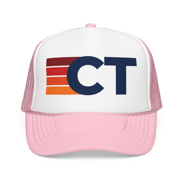 Buy light-pink-white Connecticut Trucker Hat - CT retro cap