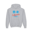 California Youth Hoodie - Retro Mountain California Youth Sweatshirt-2