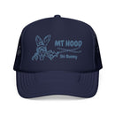 Mt Hood, Oregon Ski Bunny Trucker Hat-3