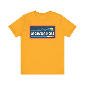 Buy gold Jackson Hole, Wyoming T Shirt - Retro Graphic Tee