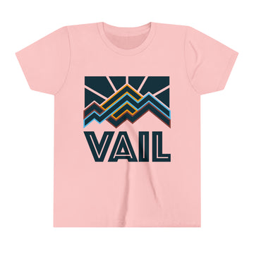 Buy pink Vail, Colorado Youth T-Shirt - Kids Vail Shirt