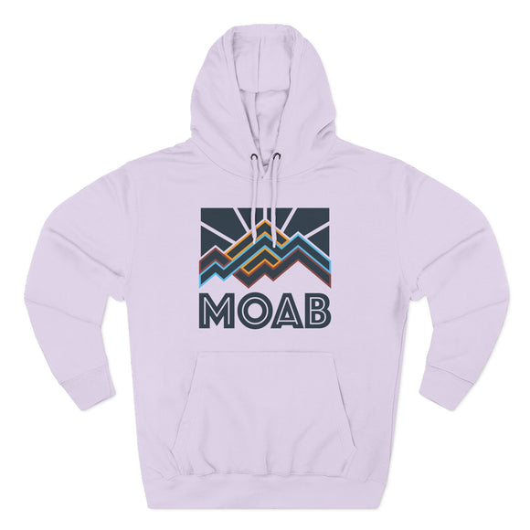 Moab, Utah Hoodie - Retro Mountain Unisex Sweatshirt