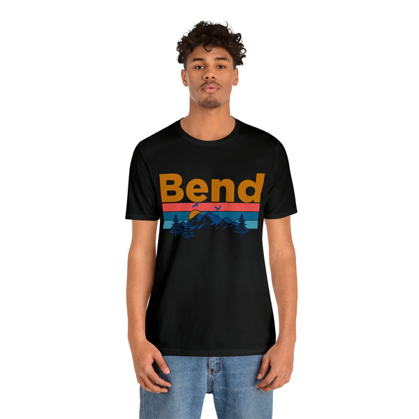 Bend, Oregon Shirt - Mountain Sunset Unisex Bend T-Shirt