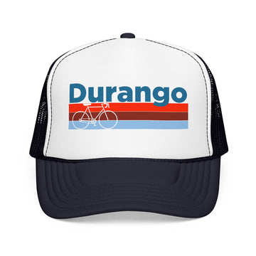 Buy navy-white-navy Durango, Colorado Trucker Hat - Foam Durango Bike Cap